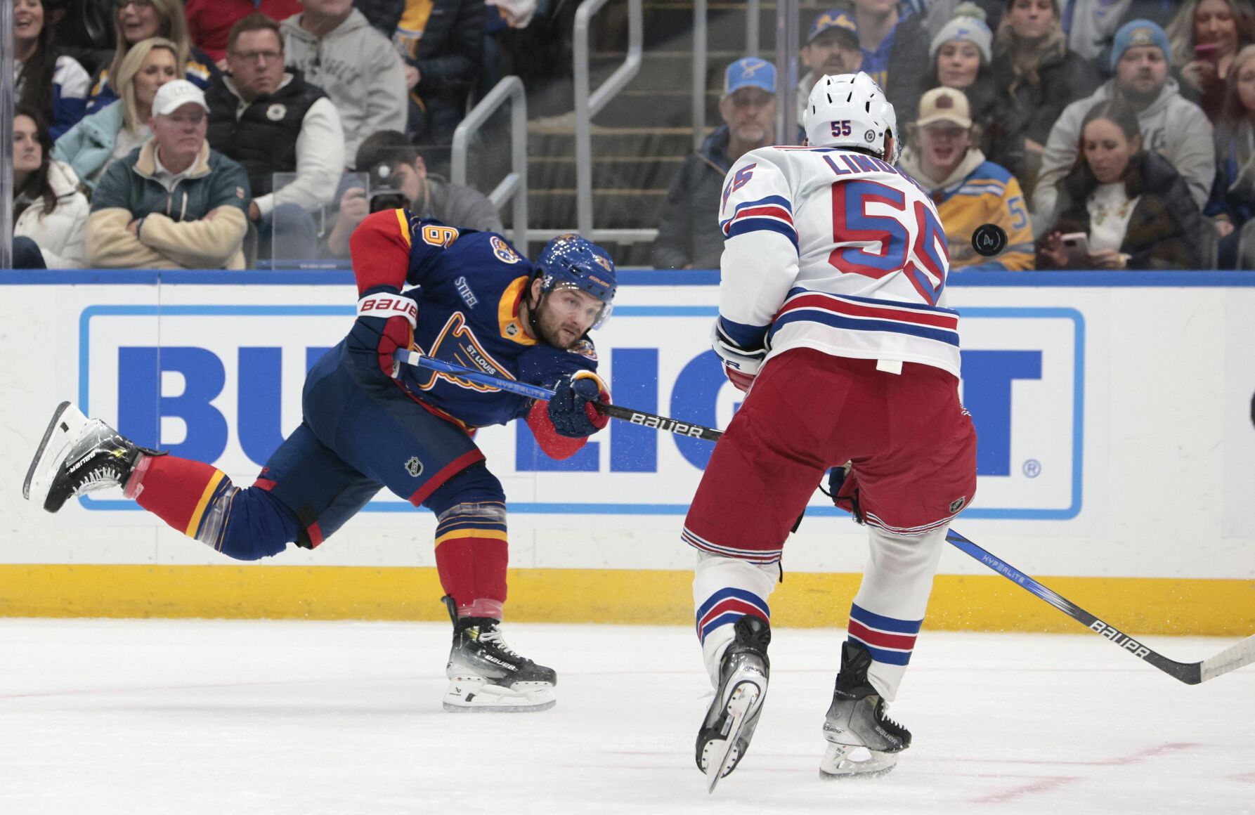 St. Louis Blues host New York Rangers